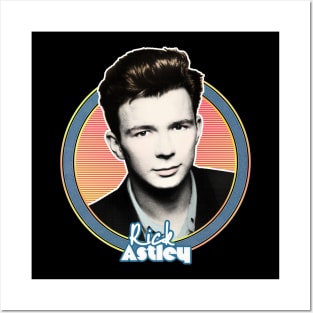 Rick Astley 80s Aesthetic Tribute Design Posters and Art